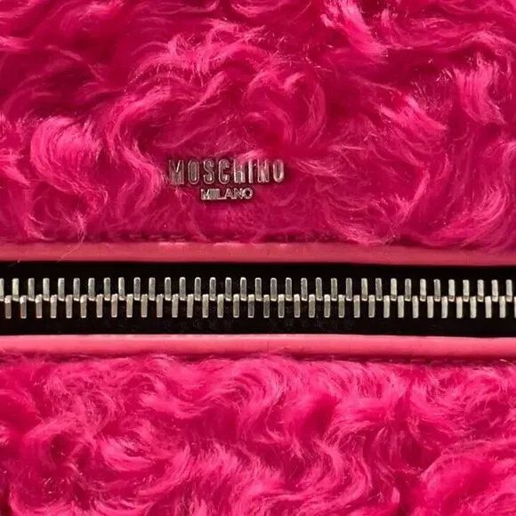 Moschino Pink Fur Backpack